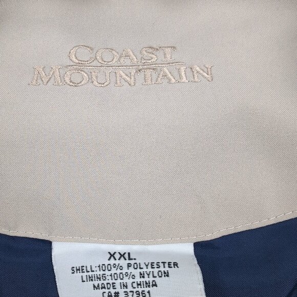 Vintage Coast Mountain Men's GORETEX Navy Jacket Lining w/ Pockets, XXL - Picture 4 of 11